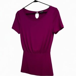 Express Fuchsia Short Sleeve Tee
